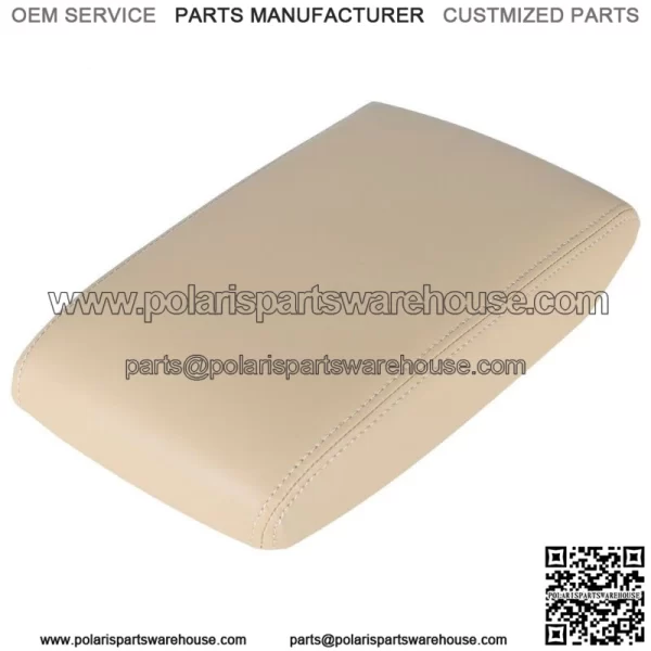 Beige Front Console Armrest lid Cover W/ Hardware For 2008-13 Toyota Highlander - Image 5