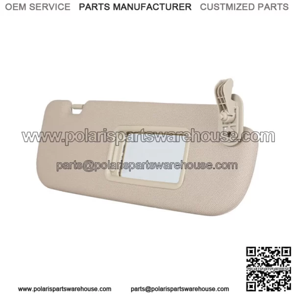Front Right Side Sun Visor&Makeup Mirror Beige For 2011-2015 Hyundai Elantra MD - Image 3