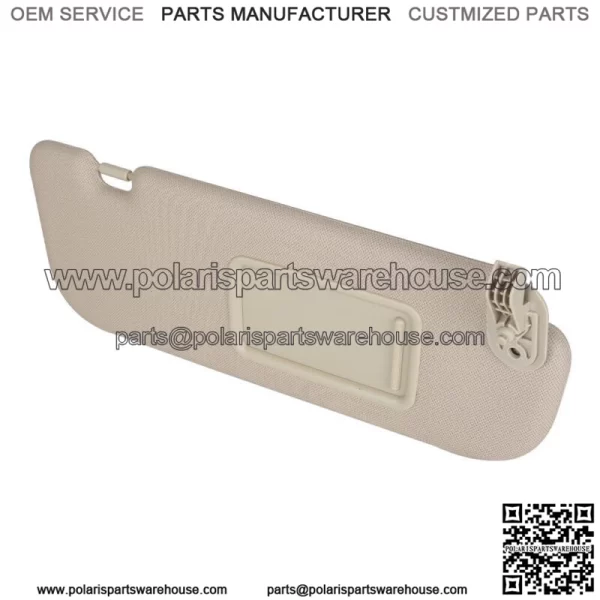 Front Right Side Sun Visor&Makeup Mirror Beige For 2011-2015 Hyundai Elantra MD - Image 4