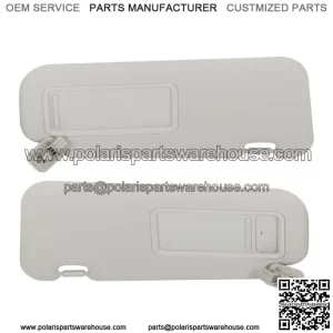 For Mazda3 2010 2011 2012 2013 Gray Pair Sun Visor Driver & Passenger Side