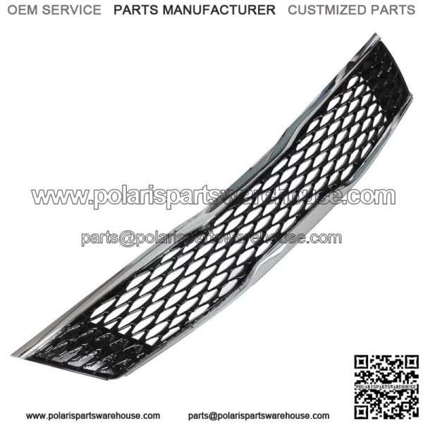 Fit For Kia 2016-18 Optima Lx Ex Front Upper Grille Black Chrome Honeycomb Grill - Image 3