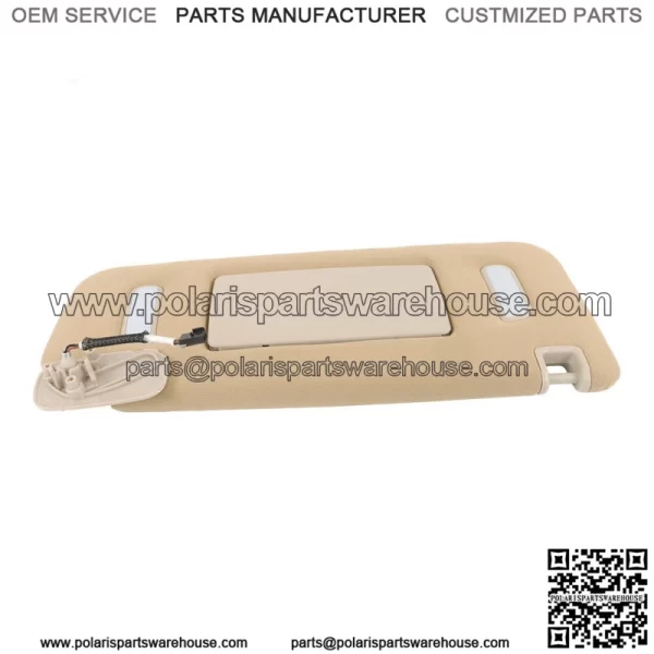Passenger Right Side Sun Visor For 2007-2014 Silverado Sierra Tahoe Yukon Beige - Image 3
