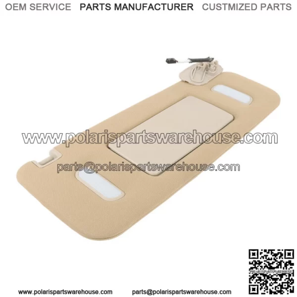 Passenger Right Side Sun Visor For 2007-2014 Silverado Sierra Tahoe Yukon Beige - Image 5