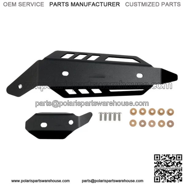 For YAMAHA YFM700R Muffler Mid Pipe Heat Shield Protector 2015-2023 Black For: More than one vehicle