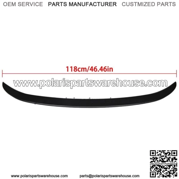 For  2014-2019 Toyota Corolla Sedan Factory Style Matte Black Trunk Spoiler - Image 3