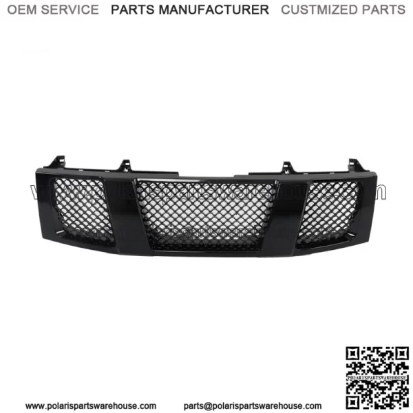 Fit For 2004-2007 Titan/Armada Front Hood Bumper Grill Grille Glossy Black - Image 2