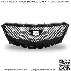 For 2016-2021 Cadillac XT5 Gloss Black Front Bumper Upper Mesh Grille