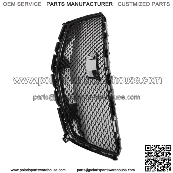 For 2016-2021 Cadillac XT5 Gloss Black Front Bumper Upper Mesh Grille - Image 3