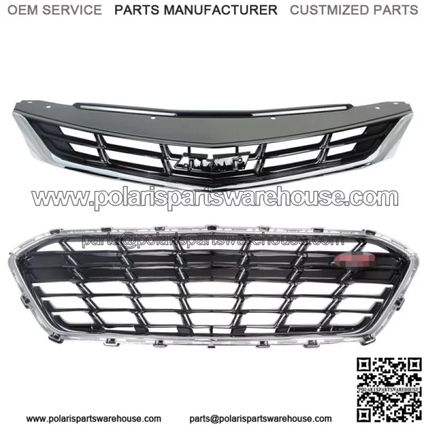 Fit For 2016-2019 Chevy Chevrolet Cruze Front Bumper Grille 84009674 Black