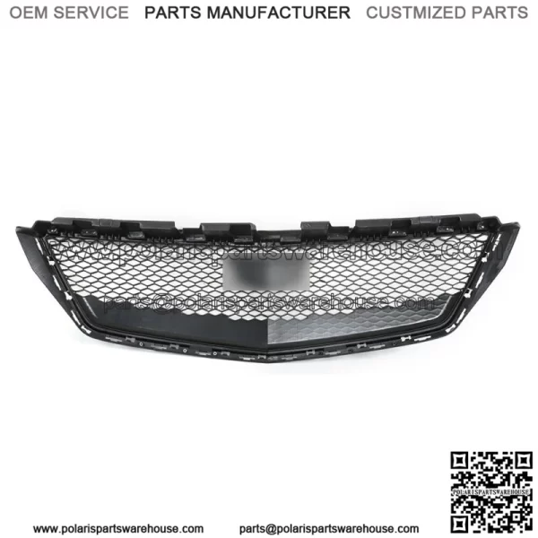 For 2018 2019 2020 Cadillac XTS Front Bumper Hood Grille Mesh Cover Gloss Black - Image 2