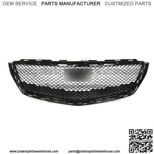 For 2018 2019 2020 Cadillac XTS Front Bumper Hood Grille Mesh Cover Gloss Black - Image 3