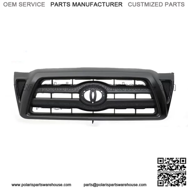 5310004350 Front Bumper Grill For 2005-2011 Toyota Tacoma Bright Black Web New