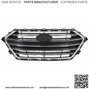 For 2017 2018 Hyundai Elantra Front Upper Bumper Grill Grille Chrome Factory