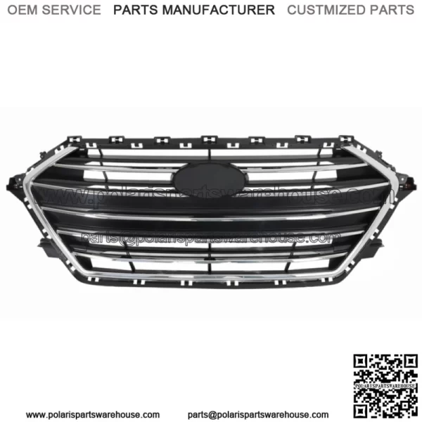 For 2017 2018 Hyundai Elantra Front Upper Bumper Grill Grille Chrome Factory