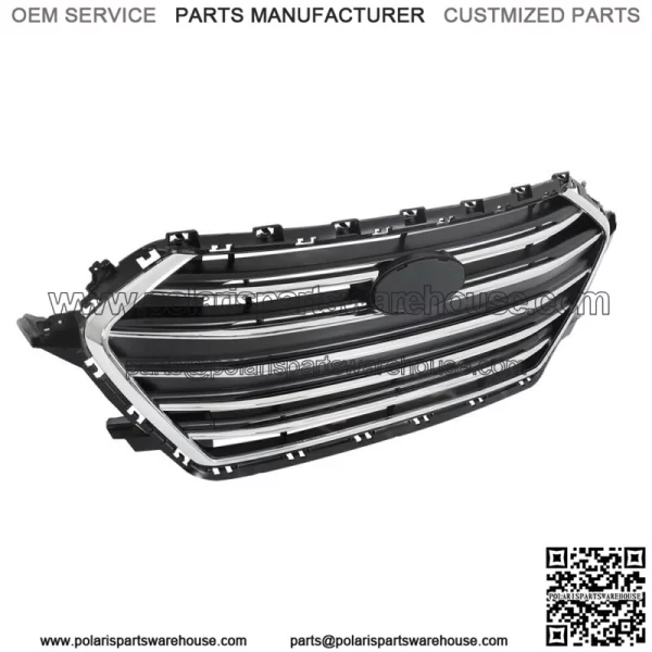 For 2017 2018 Hyundai Elantra Front Upper Bumper Grill Grille Chrome Factory - Image 2