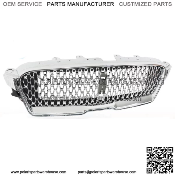 For 2017-2019 Lincoln MKZ Front Bumper Upper Grille Nickelplated HP5Z-8200-AA