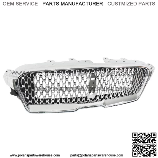 For 2017-2019 Lincoln MKZ Front Bumper Upper Grille Nickelplated HP5Z-8200-AA - Image 3