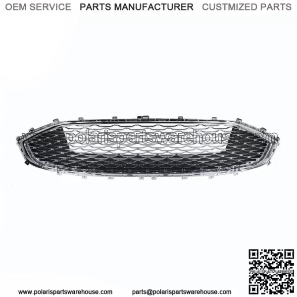 For Ford Fion 2019 2020 Front Bumper Upper Grille Replacement Chrome Mesh - Image 3