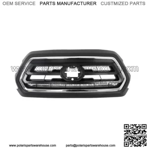 Front Upper Grille Black & Chrome Fit For  2018 2019-2022 Toyota Tacoma