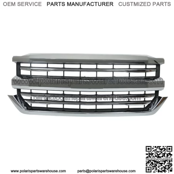 For 2016-2018 Chevrolet Silverado 1500 Front Bumper Grille Chrome 84056776