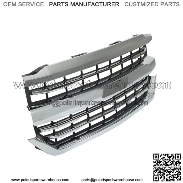 For 2016-2018 Chevrolet Silverado 1500 Front Bumper Grille Chrome 84056776 - Image 3
