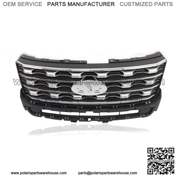 For 2016 2017 Ford Explorer Front Bumper Grille Chrome FB5Z8200AC FO1200577C