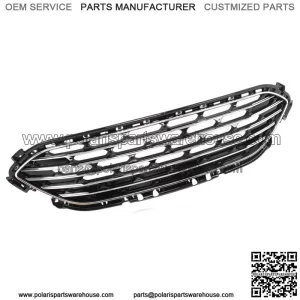 For 2020-2022 Ford Escape Front Bumper Center Grille Black W/Chrome Molding
