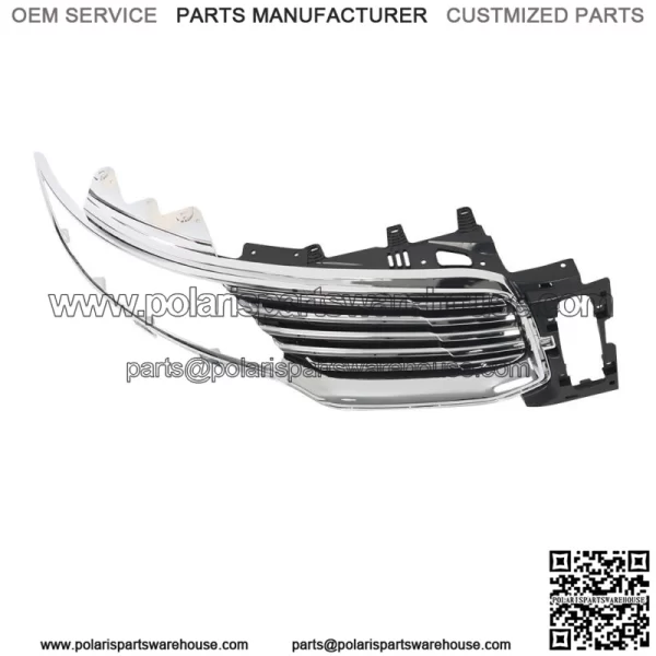 Front Upper Grille Insert Chrome Right Side For 2016-2018 Lincoln MKX FO1200597 - Image 2