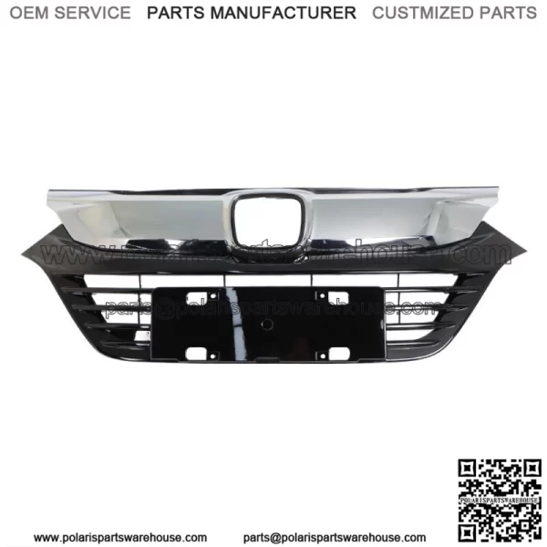 Fit For 2019 2020 2021 Honda HRV HR-V Front Bumper Grille Chrome Black HO1200240 - Image 2