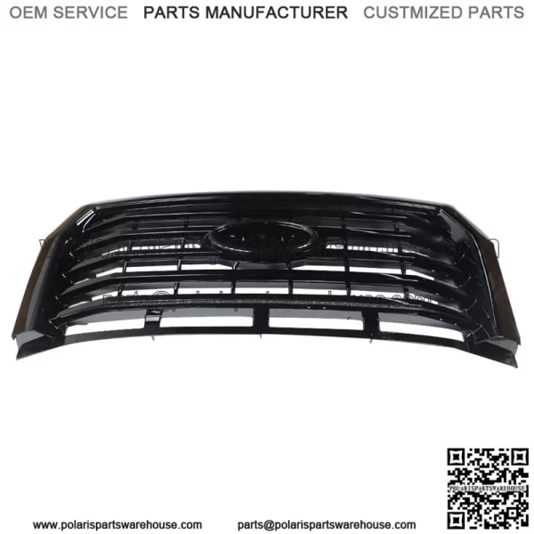 For Ford F150 2015-2017 Gloss Black Horizontal Front Bumper Upper Grille ABS
