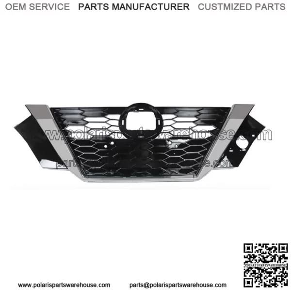 For 2020 2021 Nissan Sentra 62310-6LB0A Front Bumper Upper Grille Black ?? Chrome
