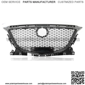 For 2014-2016 Mazda 3 Axela Front Bumper Upper Black Grille Honeycomb Grill ABS