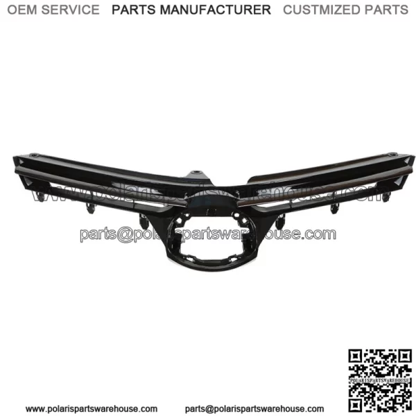 For Toyota Corolla LE XLE 2017-2019 Front Upper Bumper Grille Glossy Black Grill