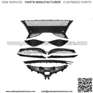 Fit For 2018-2020 Toyota Camry SE 9PCS Front Grille Lower Molding Fog Cover