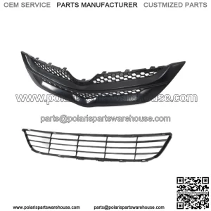 For Toyota Yaris Sedan 2007 2008 Front Bumper Upper&Lower Grille Assembly Set