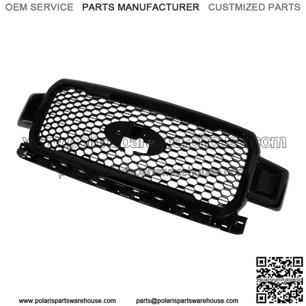 For 2018-2020 Ford F-150 Front Radiator Grille Assembly JL3Z8200SL Agate Black - Image 2