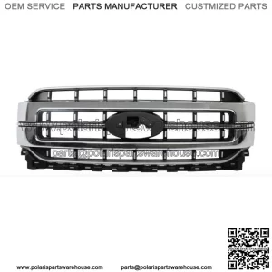Front Bumper Upper Grille For 2021-2023 Ford F150 Chrome ML3Z-8200-FA