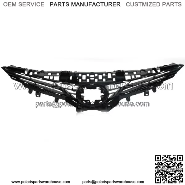 5311106F30 Front Bumper Upper Grille For 2021-2022 Toyota Camry LE XLE Black