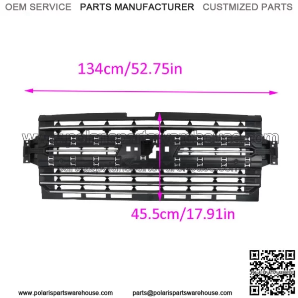 Front Bumper Upper Grille For 2019 2020 2021 Chevrolet  Silverado 1500 84493319 - Image 2