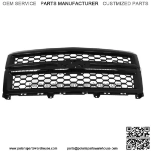 For 2014-2015 Chevrolet Silverado 1500 Front Bumper Upper Grille Gloss Black