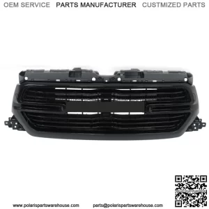 Front Upper Grille Assembly For 2019-2022 Ram 1500 Black Plastic 6BT01TRMAF