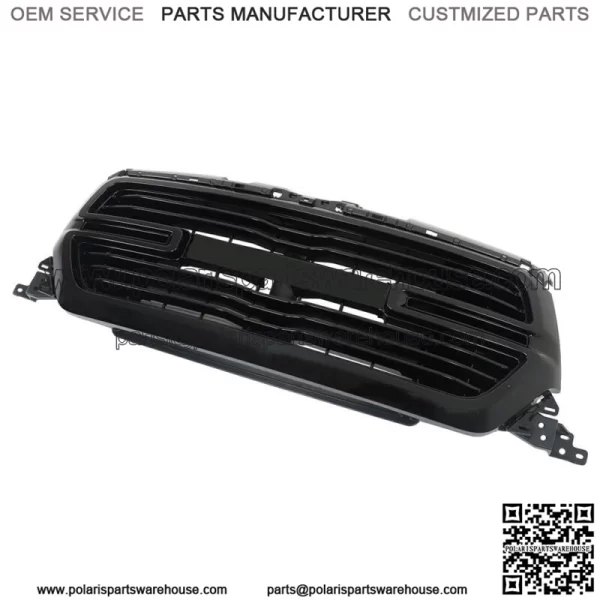 Front Upper Grille Assembly For 2019-2022 Ram 1500 Black Plastic 6BT01TRMAF - Image 3