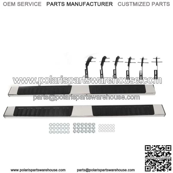 6" Running Boards for 2015-2023 Ford F150 Super Crew Cab Side Step Nerf Bars S/S