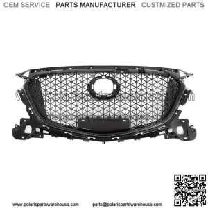 For 2017 2018 Mazda 3 Axela Front Bumper Upper Grille Honeycomb Grill Black