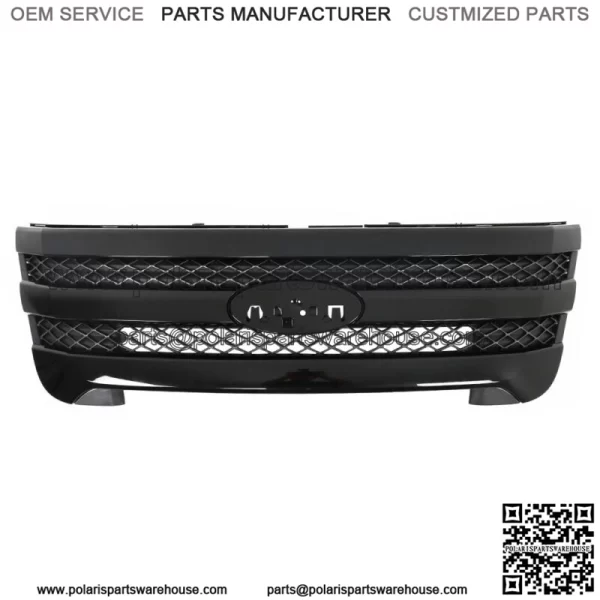 Front Upper Grille For 2011 2012-2015 Ford Explorer Upgraded Gloss Black Grill - Image 3