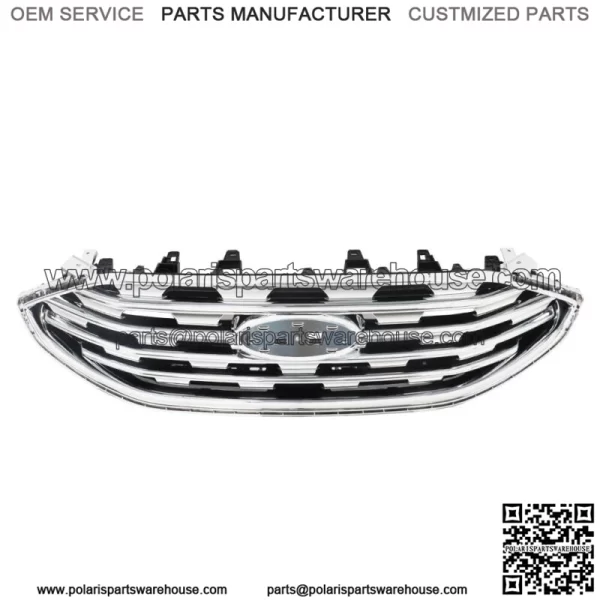 Front Upper Bumper Grille Chrome For 2019-2022 Ford Edge KT4B-8200-AK - Image 3