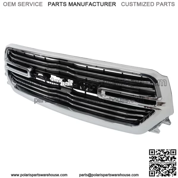 Front Upper Grille Grill Assembly For 2019-2022 Ram 1500 Factory Style Chrome - Image 2