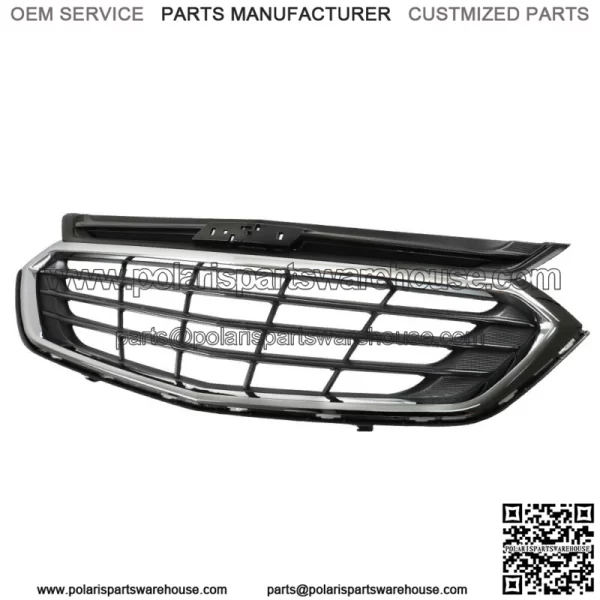Fit For Chevy Equinox 2018 2019 2020  Front Upper Grille Chrome And Black - Image 3