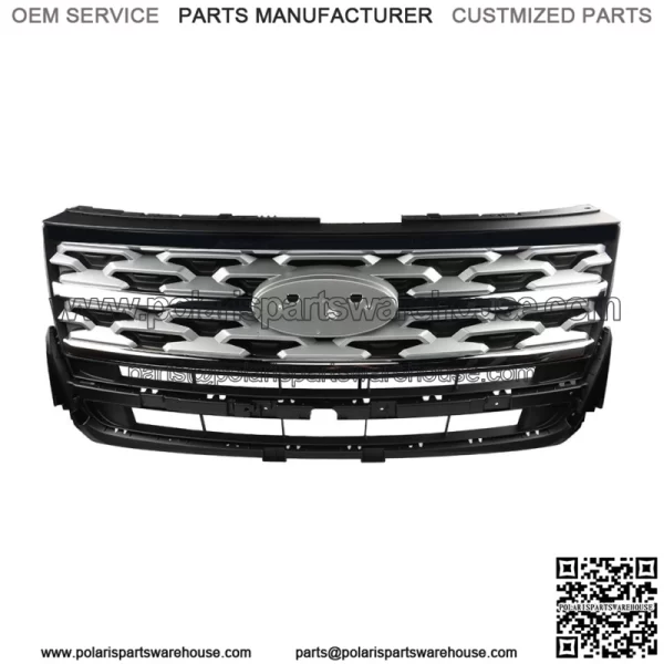 Front Grille + Front Bumper With Radar Hole For 2018 -2019 Ford Explorer - Image 2