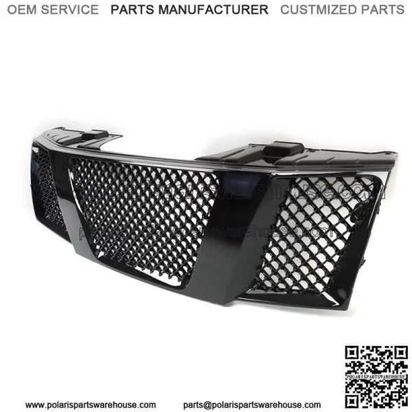 For 2005-2008 Nissan Frontier Black Mesh Front Hood Bumper Upper Grill - Image 3
